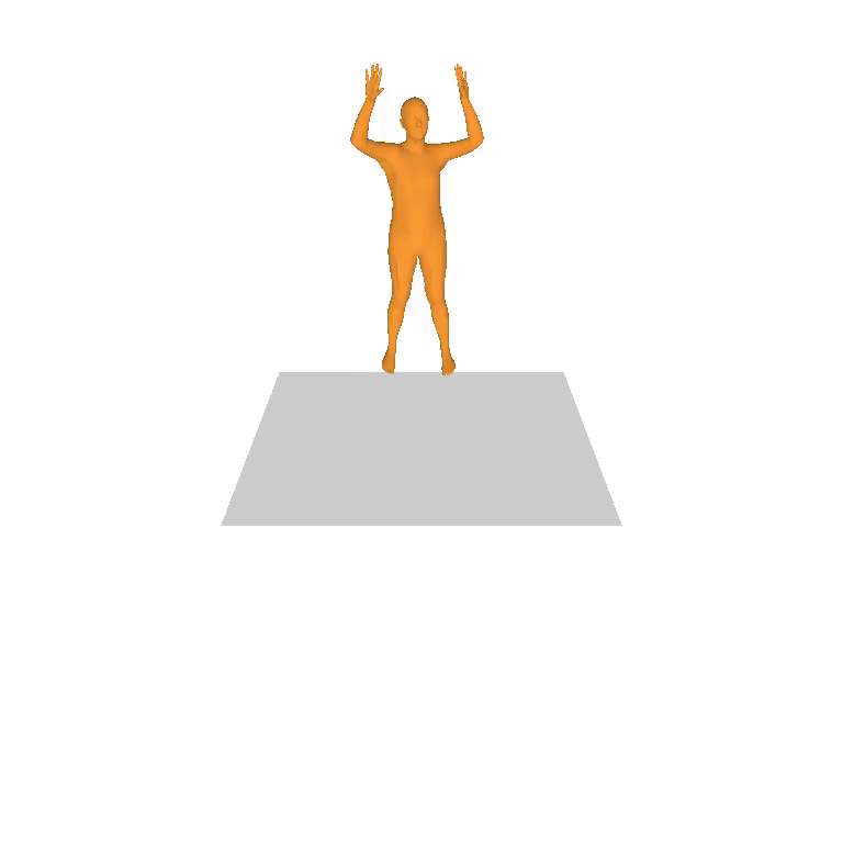 Raising hands