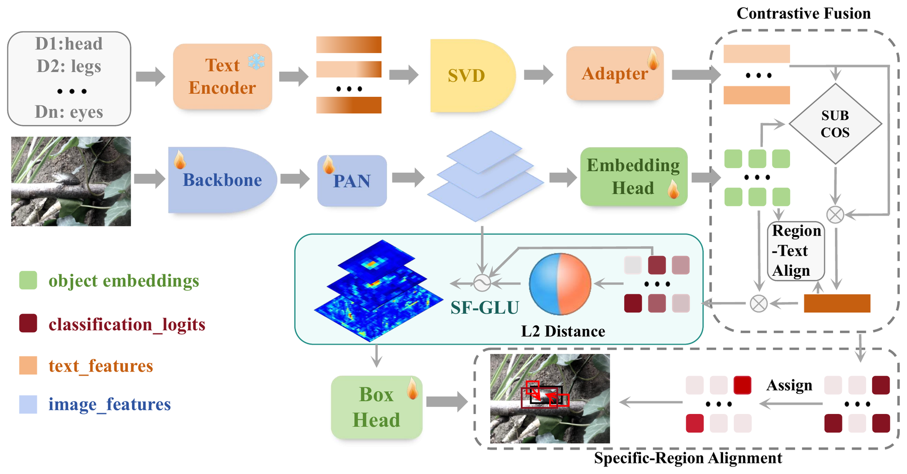 SDDF: Specificity-Driven Dynamic Focusing for Open-Vocabulary Camouflaged Object Detection